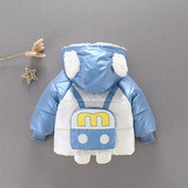 Dječja jakna za dječake i djevojčice s 3D elementom i mekom postavom