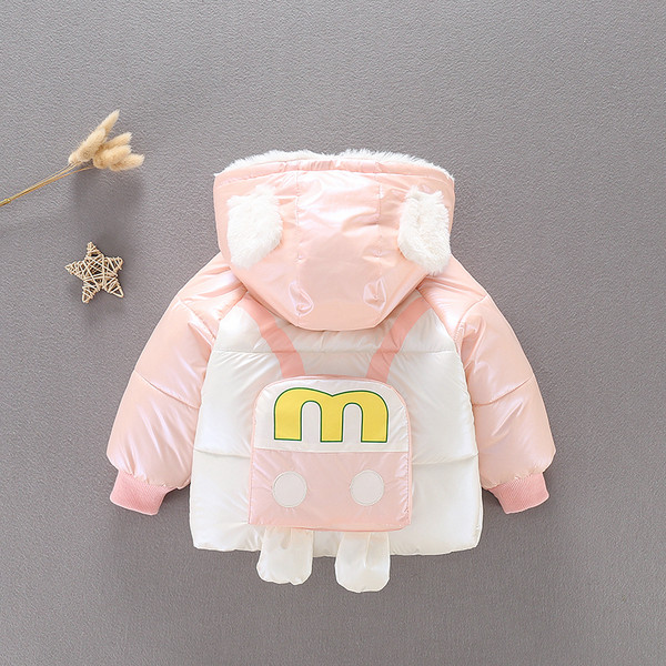 Dječja jakna za dječake i djevojčice s 3D elementom i mekom postavom