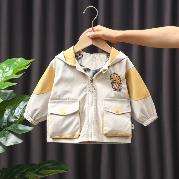 Dječja jakna za dječake i djevojčice sa dinosaurusom i 3D elementom