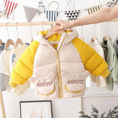 Kapuutsiga laste talvejope poistele ja tüdrukutele