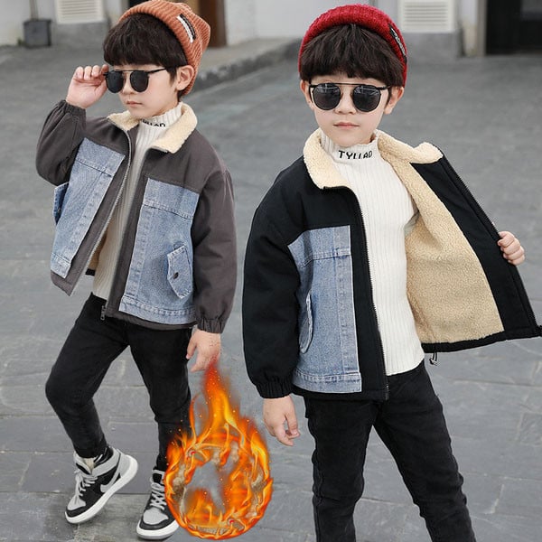 Sooja voodri ja lukuga igapäevane laste jope poistele