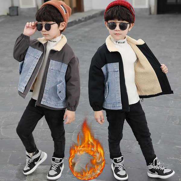 Sooja voodri ja lukuga igapäevane laste jope poistele