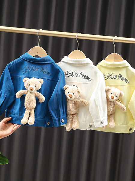 Παιδικό μπουφάν για αγόρια και κορίτσια με 3D αρκούδα