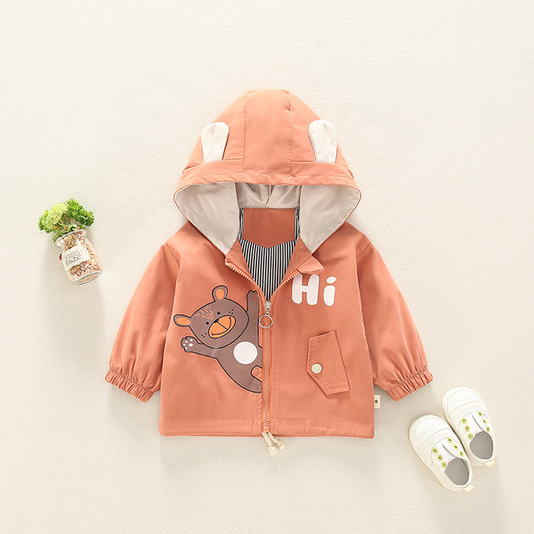 Παιδικό μπουφάν για αγόρια και κορίτσια με φερμουάρ και 3D στοιχείο