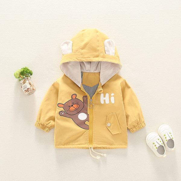 Παιδικό μπουφάν για αγόρια και κορίτσια με φερμουάρ και 3D στοιχείο