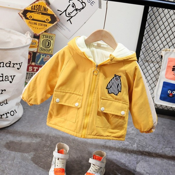 Pehme voodri ja kapuutsiga laste jope