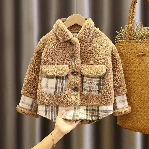 Klassikalise kraega sule laste jope talveks