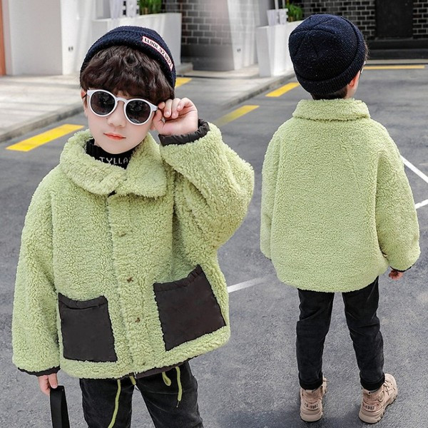 Geaca copii dublu cu nasturi si cravate pentru baieti