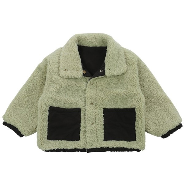 Geaca copii dublu cu nasturi si cravate pentru baieti