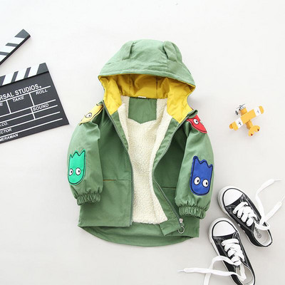 Laste kevad-sügis aplikatsiooniga jope - poistele