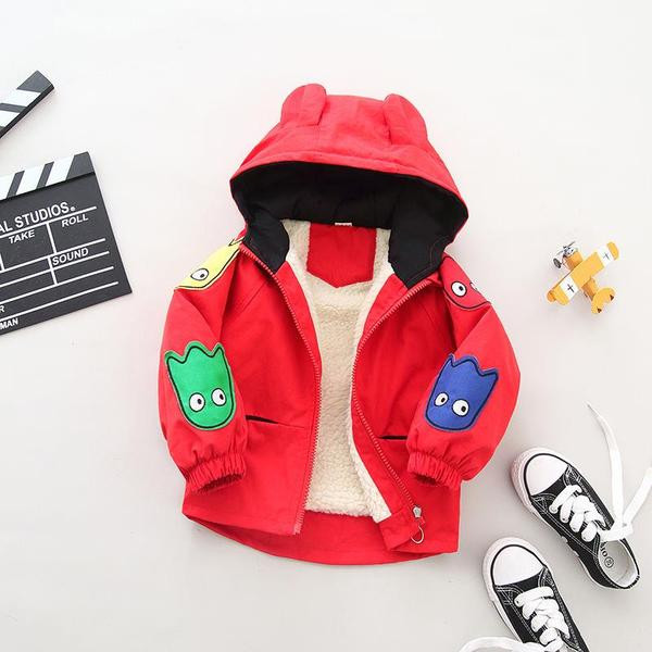 Laste kevad-sügis aplikatsiooniga jope - poistele