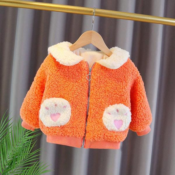 Dječja puh jakna s patentnim zatvaračem - za djevojčice