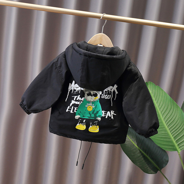 Moodne taskute ja lipsudega laste jope poistele