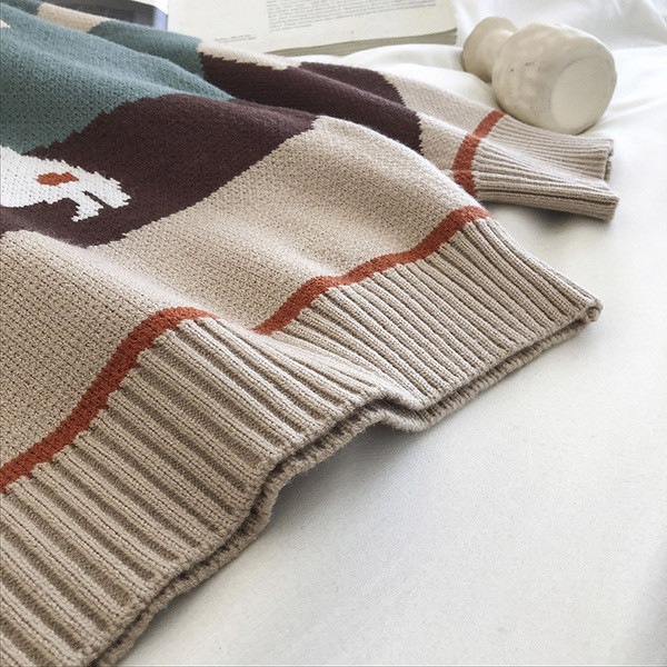 Ümara kaelusega vabaaja naiste kampsun