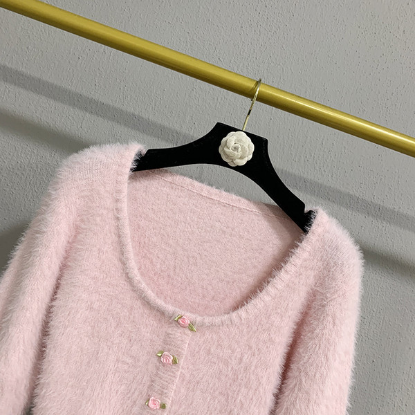 Naiste moodne ümara kaelusega vest