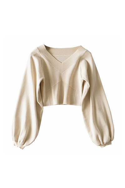 Ženska moderna vesta - kratki model sa špic izrezom