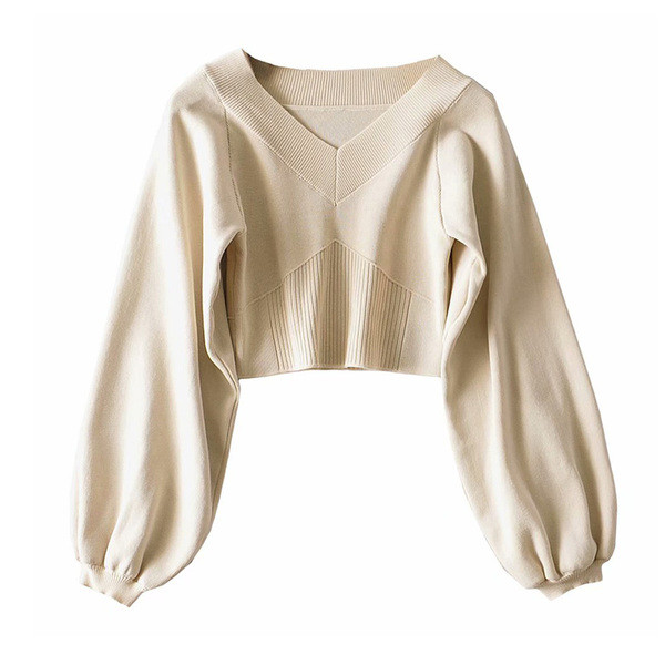 Ženska moderna vesta - kratki model sa špic izrezom