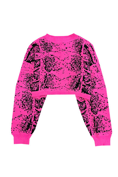 Stiilne naiste kampsun lühike mudel ümara kraega