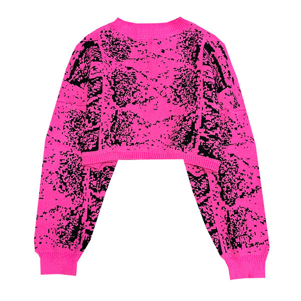 Stiilne naiste kampsun lühike mudel ümara kraega