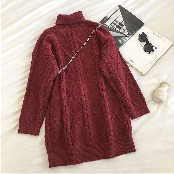 Γυναικείο ρετρό στυλ πουλόβερ με μακριά μανίκια