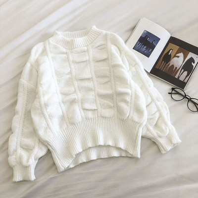 Uut mudelit ümara kaelusega naiste kampsun