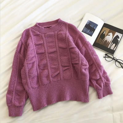 Uut mudelit ümara kaelusega naiste kampsun