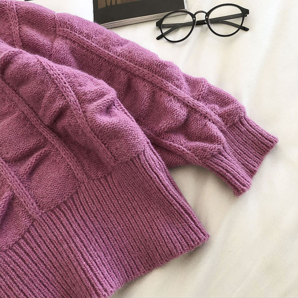 Uut mudelit ümara kaelusega naiste kampsun