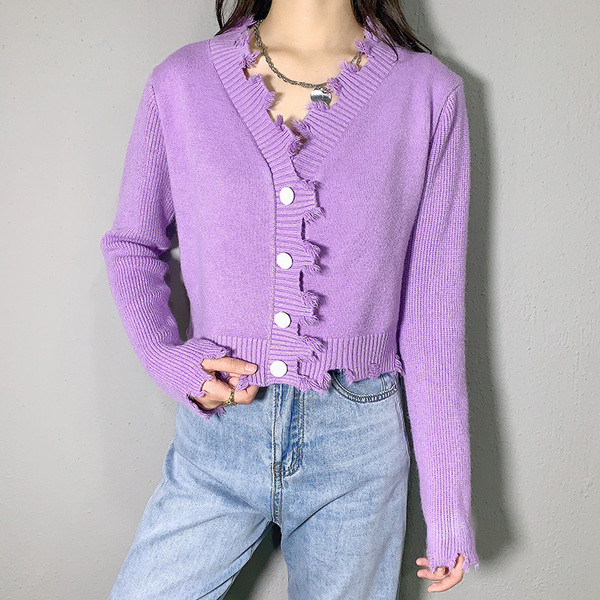 Vesta casual dama cu motive rupte