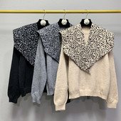 Νέο μοντέλο γυναικείο πουλόβερ με άνιμαλ πριντ