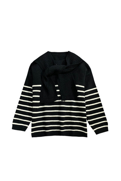 Naiste talvine triibuline kampsun