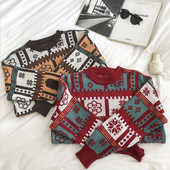 Casual γυναικείο πουλόβερ με οβάλ λαιμόκοψη και μακριά μανίκια