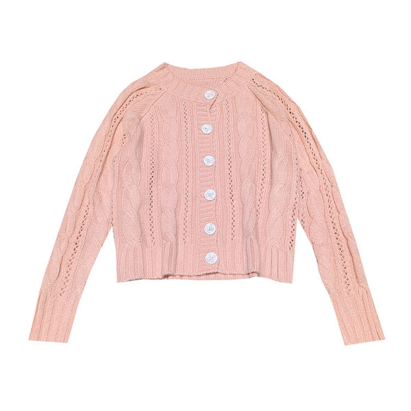 Ženski pleteni prsluk sa gumbima u više boja