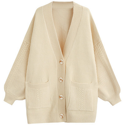 Praegune naiste pikk kardigan lai mudel