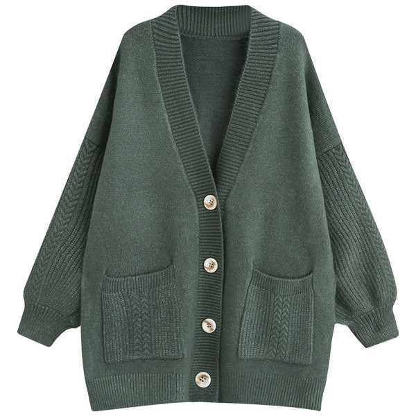 Praegune naiste pikk kardigan lai mudel