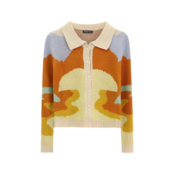 Κοντή γυναικεία ζακέτα μοντέρνα με ντεκολτέ