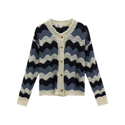 Vabaaja naiste lühike ovaalse kaelusega kardigan