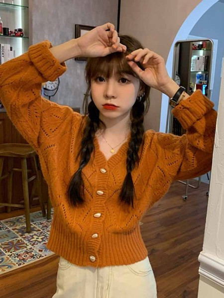 Praegune naiste õhuke vest spits-kaelusega