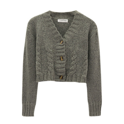 Κομψή γυναικεία κοντομάνικη ζακέτα με ντεκολτέ