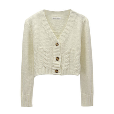 Κομψή γυναικεία κοντομάνικη ζακέτα με ντεκολτέ