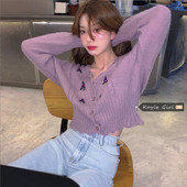 Naiste vabaaja lühike kardigan