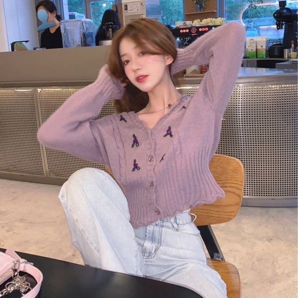 Naiste vabaaja lühike kardigan