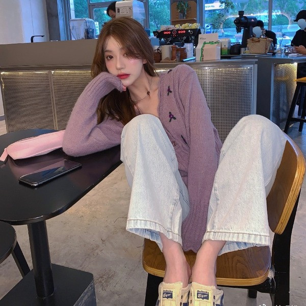 Naiste vabaaja lühike kardigan