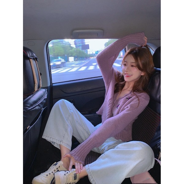 Naiste vabaaja lühike kardigan