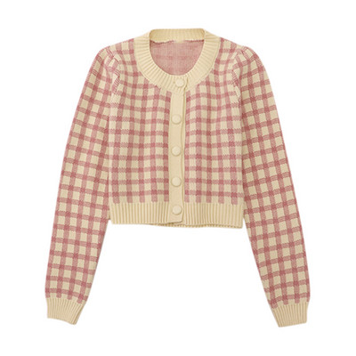 Καθημερινή γυναικεία καρό ζακέτα