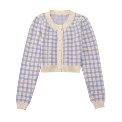 Καθημερινή γυναικεία καρό ζακέτα