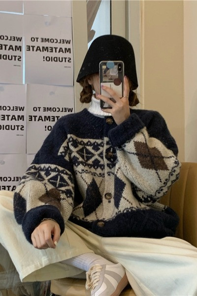 Ženski ležerni dugi kardigan s ovalnim izrezom