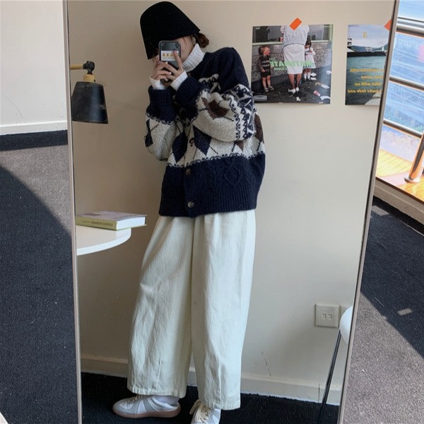 Ženski ležerni dugi kardigan s ovalnim izrezom