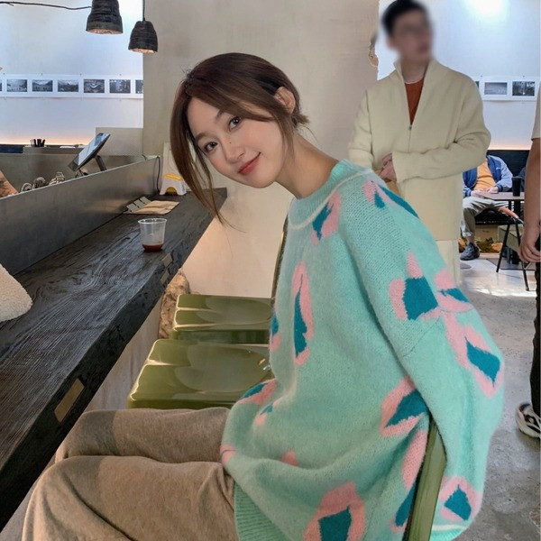 Γυναικείοκαθημερινό πουλόβερ φαρδύ μοντέλο