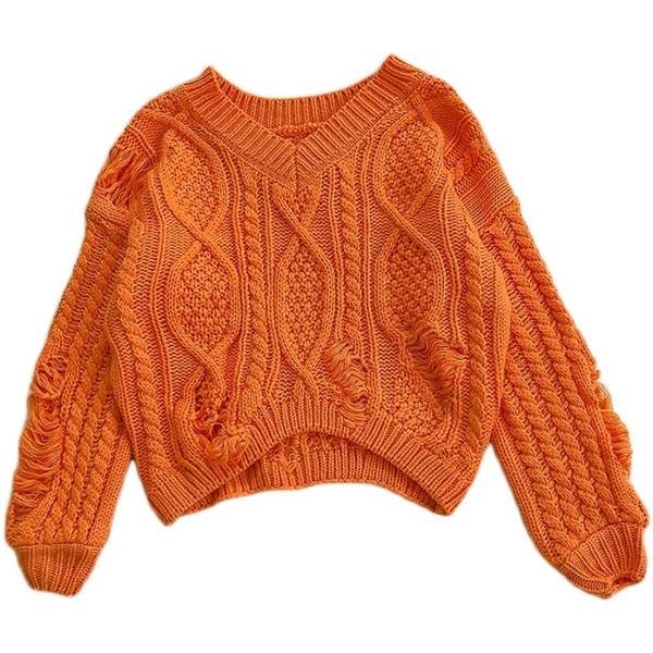 Spitsikaelusega vabaaja naiste kampsun