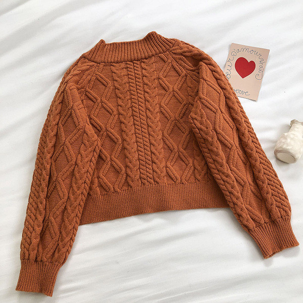 Ležerni ženski kardigan u retro stilu s gumbima